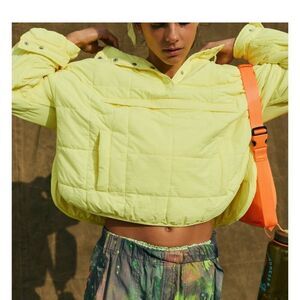 🆕 FP MOVEMENT Pippa Packable Pullover Puffer / Sour Citrus Free People